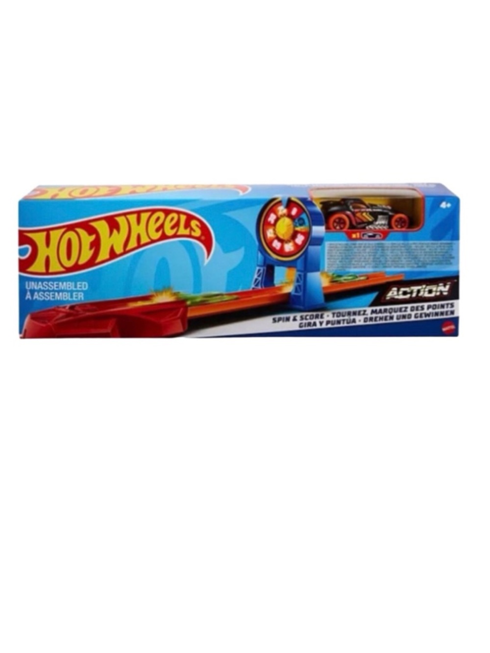 Mattel Hot Wheels Action Power Spin and Score Car and Track Set (NWT)